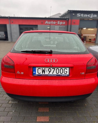 Audi A3 cena 15900 przebieg: 174000, rok produkcji 1997 z Uniejów małe 46